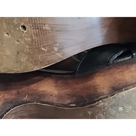 Freebird by Steven Fb Cape Womens Sandals Size 8 Black Leather Buckle Block Heel - Picture 8 of 9